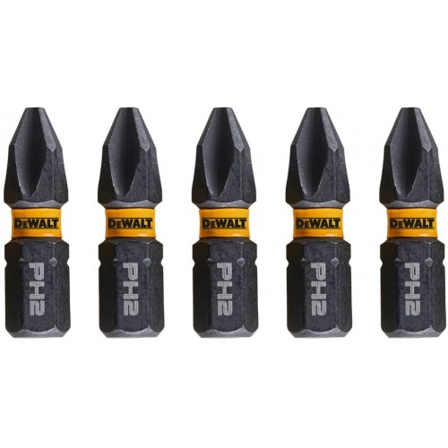 DeWALT DT7994T Końcówki wkrętarskie PH2 25 mm, 5 szt. DeWALT DT7994T Końcówki wkrętarskie PH2 25 mm, 5 szt.