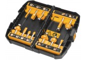DeWALT DT90016 Zestaw frezów HM do frezarki górnowrzecionowej, trzpień 8 mm, 12 szt.