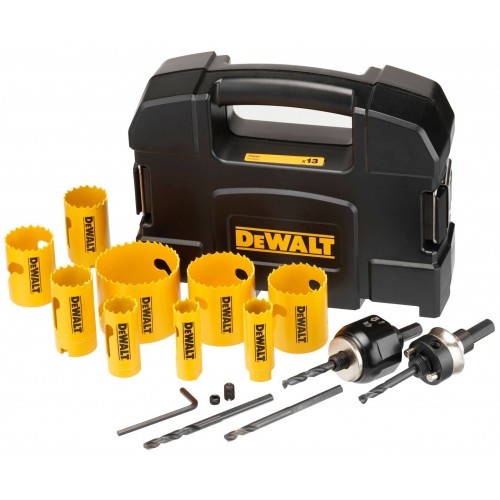 DeWALT DT90361 Extreme 13-elementowy zestaw bimetalowych otwornic (20–64 mm) DeWALT DT90361 Extreme 13-elementowy zestaw bimetalowych otwornic (20–64 mm)