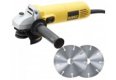 DeWALT DWE4016D2 Szlifierka kątowa (730W/115mm) + 2x tarcza