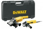 DeWALT DWE492TWIN2 Zestaw DWE492 (230 mm)+DWE4157 (125) szlifierkami kątowymi z walizkami
