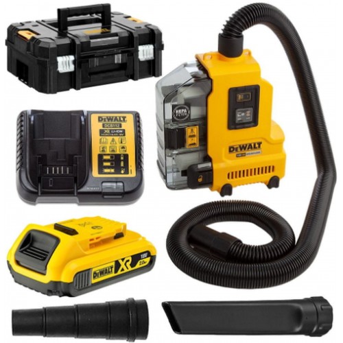 DeWALT DWH161D1 Akumulatorowy odsysacz pyłu XR (18V/1x2,0Ah) Tstak
