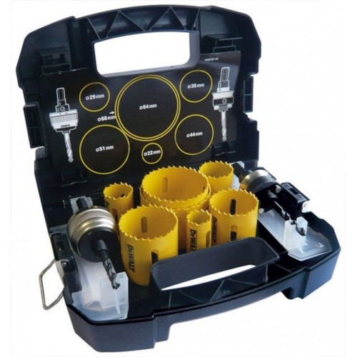 DeWALT DT90359 11-częściowy zestaw otwornic - 19, 25, 32, 35, 51, 64 mm