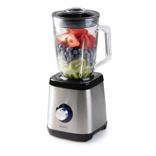 DOMO Blender stołowy ze szklanym dzbankiem 1,5 l, 1000 W, DO1133BL