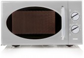 DOMO mikrofalowa w stylu retro (900W/25 L) szara DO3025