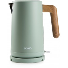 DOMO WOOD YOU Czajnik elektryczny (1,7l/2200W), stal nierdzewna, zielony DO9282WK