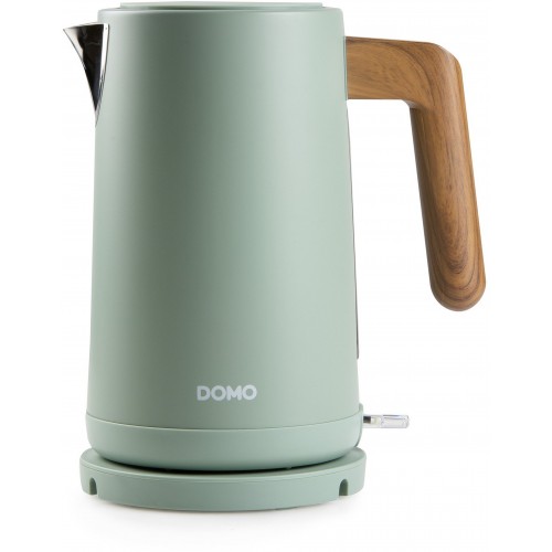 DOMO WOOD YOU Czajnik elektryczny (1,7l/2200W), stal nierdzewna, zielony DO9282WK