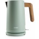 DOMO WOOD YOU Czajnik elektryczny (1,7l/2200W), stal nierdzewna, zielony DO9282WK