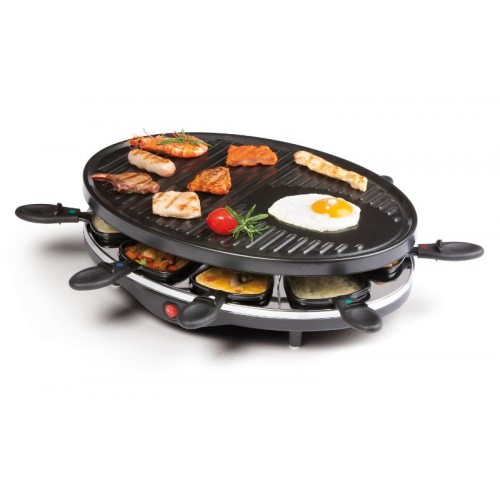 DOMO Raclette grill wolnostojący dla 8 osób, 1200W DO9038G