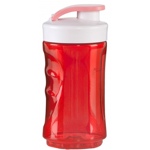 DOMO Mała butelka do smoothie blendera, 300ml, czerwona DO434BL-BK