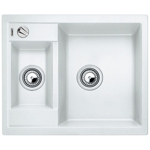 BLANCO METRA 6 S Silgranit® zlewozmywak z korkiem aut. Biały 516157