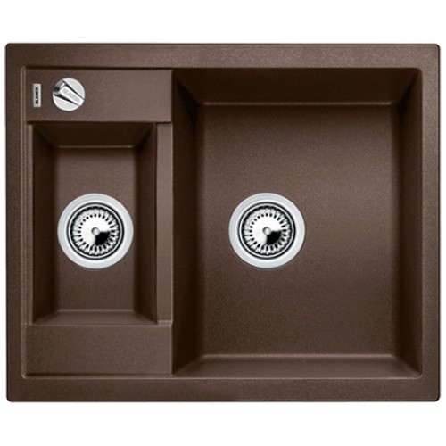BLANCO METRA 6 S Silgranit® zlewozmywak z korkiem aut. kawowy 516162