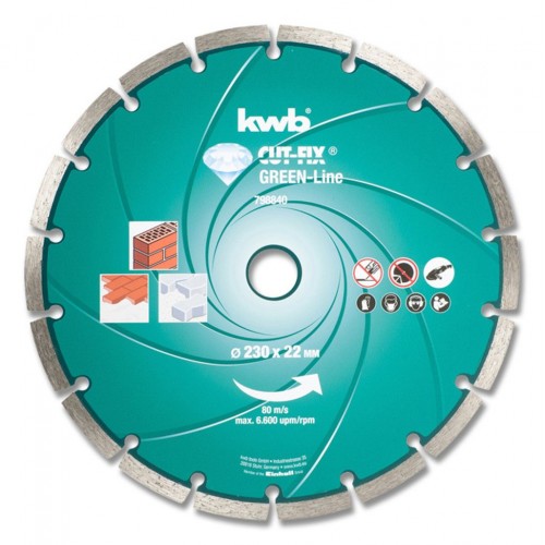 EINHELL Tarcza diamentowa KWB GREEN LINE 115x22 mm 798140 EINHELL Tarcza diamentowa KWB GREEN LINE 115x22 mm 798140