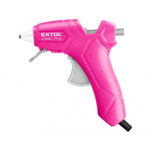 EXTOL LADY Pistolet do kleju na gorąco, różowy, 7,2mm, 25W 422003