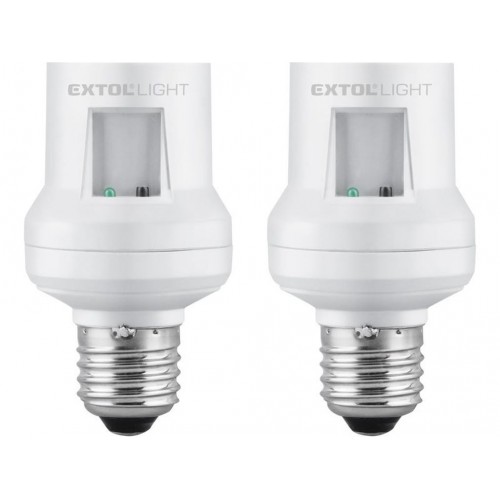 EXTOL LIGHT Redukcja E27 na żarówke max 60W sterowana pilotem 43810