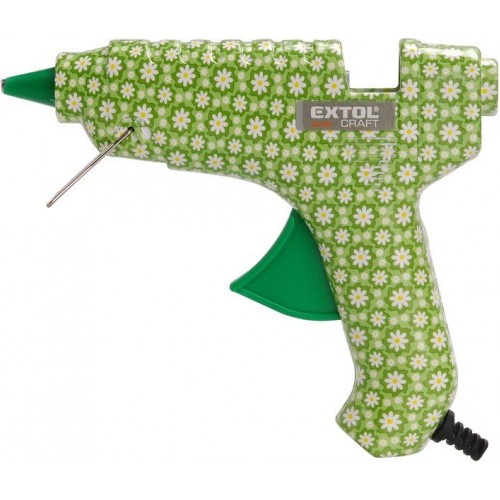 EXTOL CRAFT Pistolet do kleju na gorąco, decor kwiatki 11mm, 40W 422100 EXTOL CRAFT Pistolet do kleju na gorąco, decor kwiatki 11mm, 40W 422100