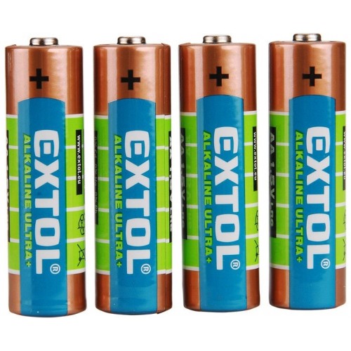 EXTOL Energy Baterie alkaliczne, AAA, EXTOL ENERGY ULTRA + 1,5V, 4szt - 42011