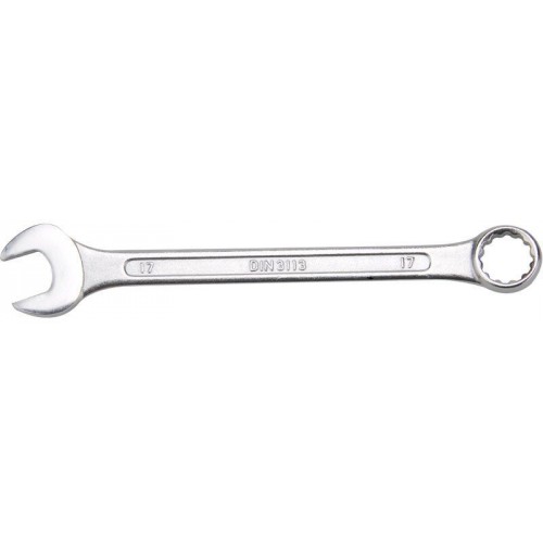 Klucz płaski z oczkową grzechotką DIN 3113 Cr-V Chrom 32mm,