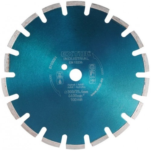EXTOL INDUSTRIAL Tarcza diamentowa do cięcia - segmentowa do asfaltu 400 x 25,4mm 8703093 EXTOL INDUSTRIAL Tarcza diamentowa do cięcia - segmentowa do asfaltu 400 x 25,4mm 8703093