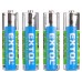 EXTOL ENERGY Baterie cynkowo-chlorkowe, 4szt, 1,5V AAA (R6) 42001