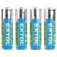 EXTOL ENERGY Baterie cynkowo-chlorkowe, 4szt, 1,5V AAA (R6) 42001