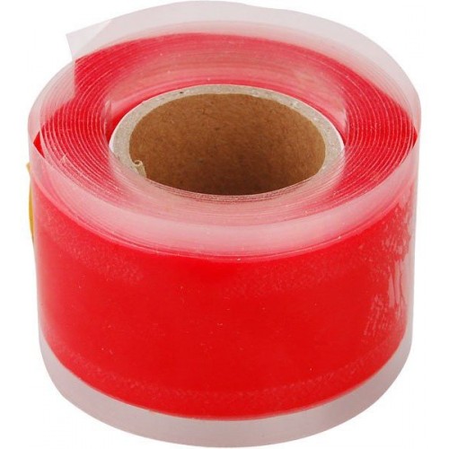 EXTOL PREMIUM, Samoprzylepna taśma silikonowa25 mm x 3,3 m, kolor czerwony 8856200