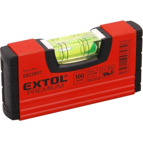 EXTOL PREMIUM Poziomica kieszonkowa, 100mm (8823891)