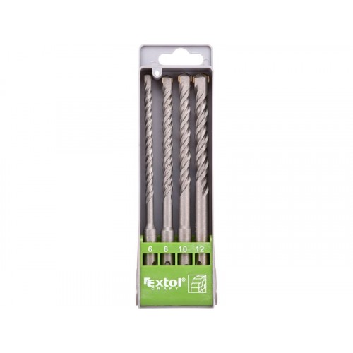 EXTOL CRAFT Zestaw wierteł do betonu SDS plus, 4szt 23902 EXTOL CRAFT Zestaw wierteł do betonu SDS plus, 4szt 23902