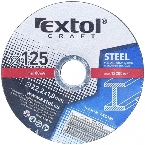 EXTOL CRAFT tarcza do metalu 5 sztuk 106902