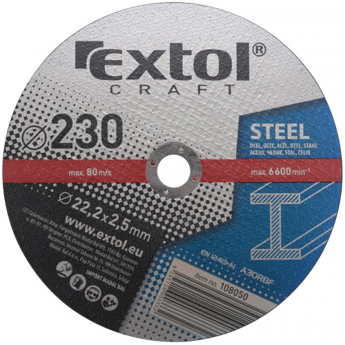 EXTOL CRAFT tarcze do metalu 230x2,5x22,2mm 5szt 108050