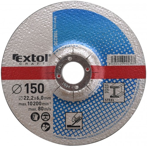 EXTOL CRAFT Zestaw tarcz do szlifowania metalu 5 szt 150x2,5x22,2mm 108230 EXTOL CRAFT Zestaw tarcz do szlifowania metalu 5 szt 150x2,5x22,2mm 108230