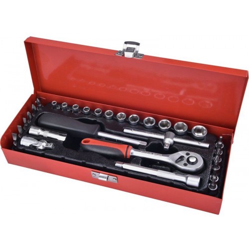 EXTOL PREMIUM Zestaw kluczy nasadowych 30szt, 1/4" 8818361 EXTOL PREMIUM Zestaw kluczy nasadowych 30szt, 1/4" 8818361