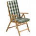 FIELDMANN FDZN 9101 Poduszka na krzesło zielona w paski 50002430