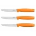 FISKARS Functional Form Zestaw noży ząbkowanych 3 szt, pomarańczowy 1014278