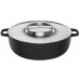 Fiskars Norden Grill chef garnek żeliwny z pokrywą ze stali nierdzewnej, 30cm 1066430
