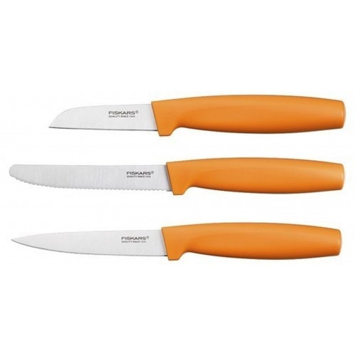 Fiskars Functional Form Zestaw 3 noży, pomarańczowy 1014272