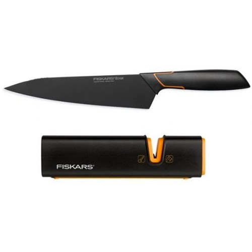 Fiskars Edge Zestaw nóż + ostrzałka 1003101