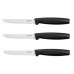 Fiskars Functional Form Zestaw noży ząbkowanych 3 szt, czarny 1014279