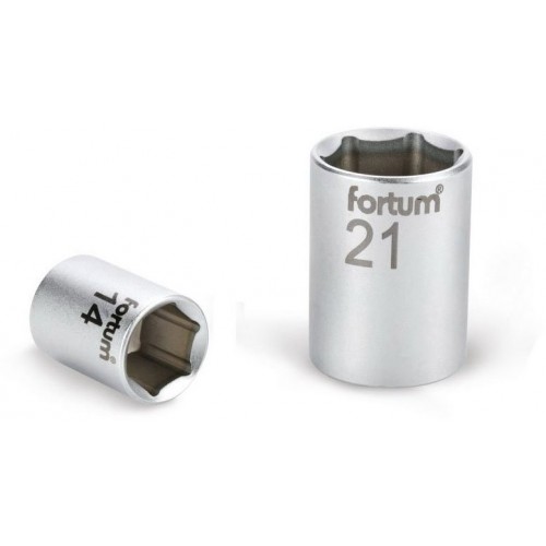 FORTUM Nasadka, 1/4", 5 mm, długość 25 mm, 61CrV5 4701404 FORTUM Nasadka, 1/4", 5 mm, długość 25 mm, 61CrV5 4701404