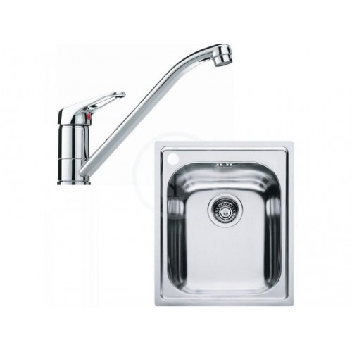 Franke SET N61 (zlew ze stali nierdzewnej AMX 610 + bateria FC 9541.031) 101,0441,955