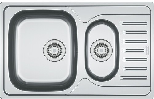 Franke Polar PXN 651-78, 780x490 mm, zlewozmywak stalowy, jedwab 101.0251.314