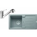 Franke SET G82 Zlewozmywak granitowy STG 614-78 kamienny szary + bateria FC 9547, 114.0365