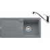 Franke SET G84 Zlew granitowy STG 614 kamienny szary+ baterie FC 1839 chrom 114.0365.812