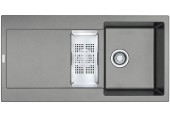 Franke Maris MRG 651, 970x500 mm, Fragranit zlewozmywak, kamienny szary 114.0330.949