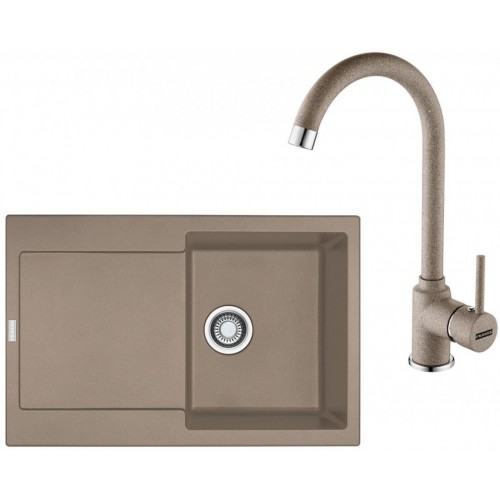 Franke SET G168 (zlewozmywak MRG 611 + bateria FP 9000.424) Cappuccino 114.0587.948