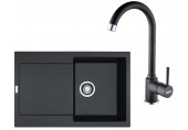 Franke SET G168 (zlewozmywak MRG 611 + bateria FP 9000.071) Onyx 114.0587.950