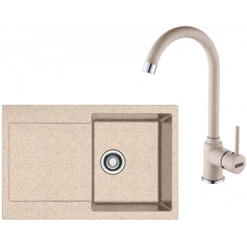 Franke SET G168 (zlewozmywak MRG 611 + bateria FP 9000.085) Beżowy 114.0587.978