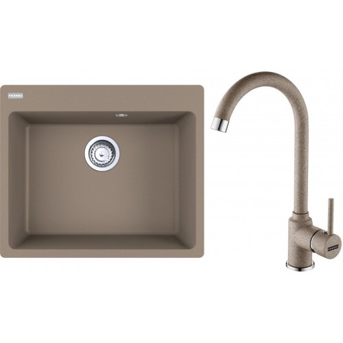 Franke SET G239 Zlewozmywak CNG 610-54 + bateria FP 9000) Cappuccino 114.0650.736