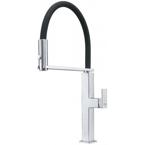 Franke Centinox NEO Pull-Down bateria kuchenna, Stal szlachetna/czarny 115.0547.855