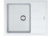 Franke Basis BFG 611-62, 620x500 mm, Fragranit zlewozmywak, biały polarny 114.0676.304